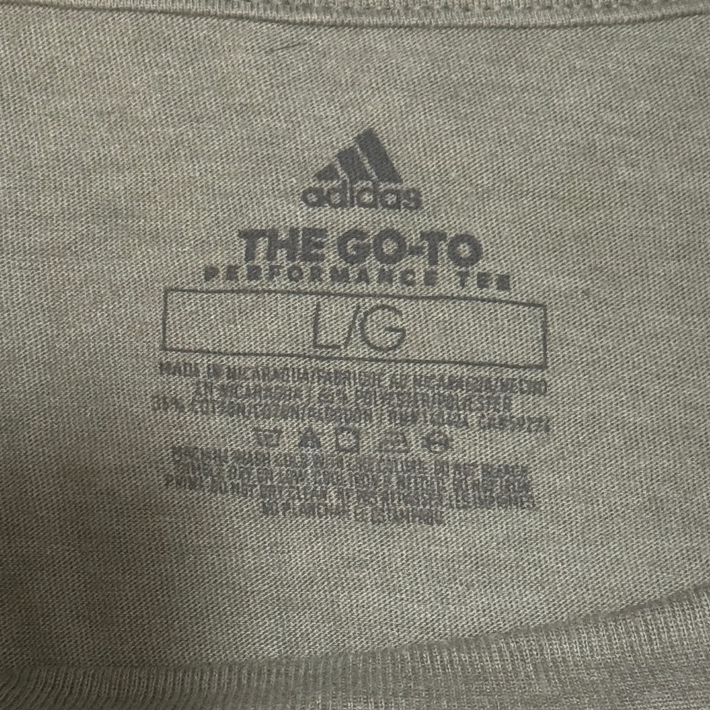 Adidas Men's Short Sleeve Tee in Gray with Logo - Picture 4 of 5